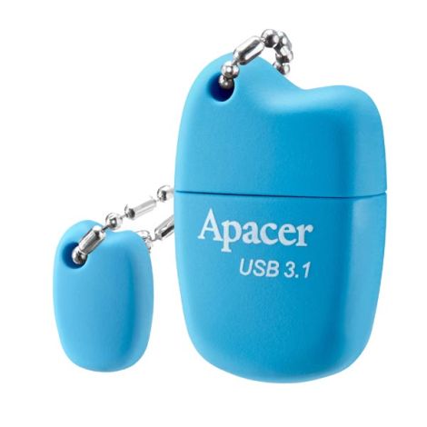 Apacer USB flash disk, USB 3.0, 64GB, AH159, modrý, AP64GAH159U-1, USB A, s krytkou