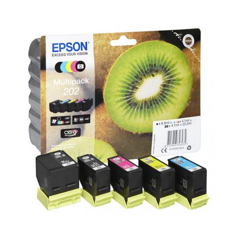 Cartridge Epson 202, T02E7, CMYK, päťbalenie, multipack, originál