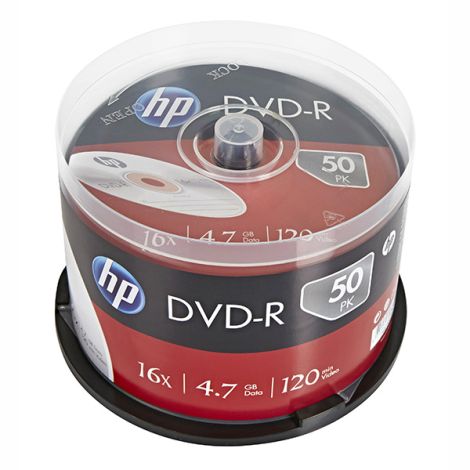 HP DVD-R, DME00025-3, 69316, 4.7GB, 16x, spindle, 50-pack, bez možnosti potlače, 12cm, pre archiváciu dát