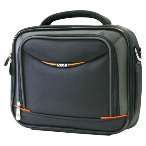 Taška na netbook 8,9", BUSINESS MINI, čierno-oranžová z nylónu, Logo