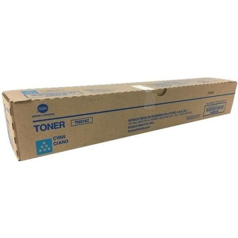 Toner Konica Minolta TN514C, A9E8450, azúrová (cyan), originál