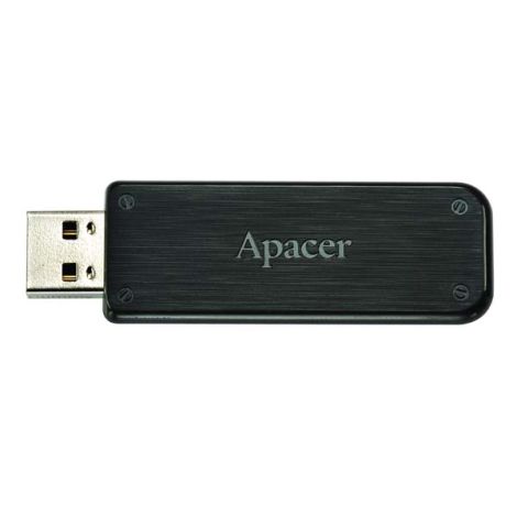 Apacer USB flash disk, 2.0, 8GB, AH325, čierny, AP8GAH325B-1, s výsuvným konektorom