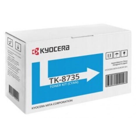 Toner Kyocera TK-8735C, 1T02XNCNL0, azúrová (cyan), originál