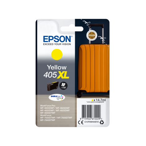 Cartridge Epson 405XL, T05H4, C13T05H44010, žltá (yellow), originál