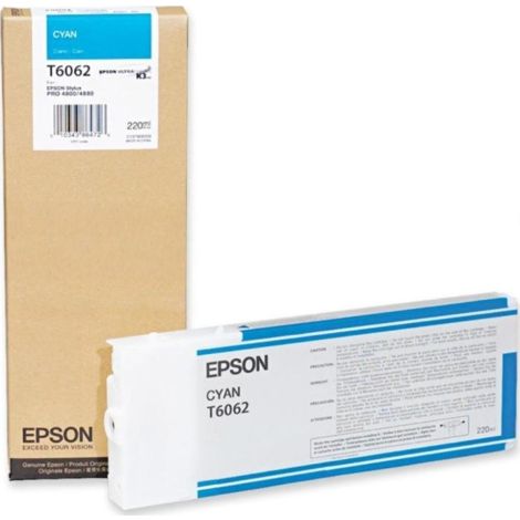 Cartridge Epson T6062, azúrová (cyan), originál