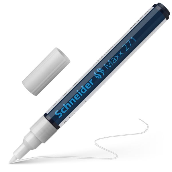 Lakový popisovač Schneider 271 biely 