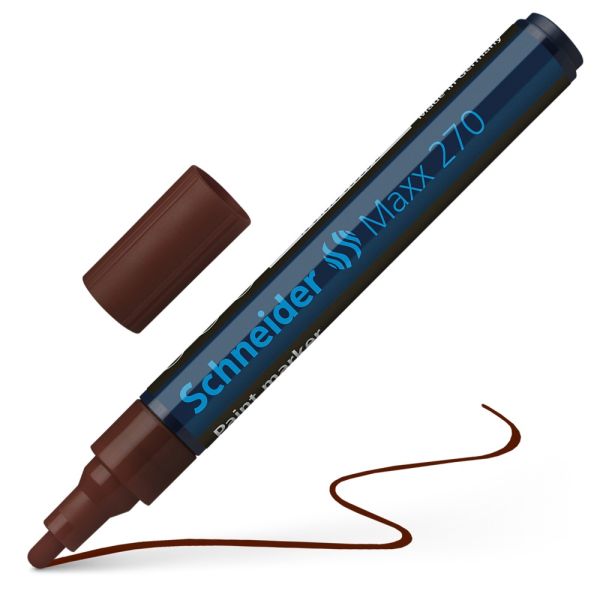 Lakový popisovač Schneider 270 hnedý 