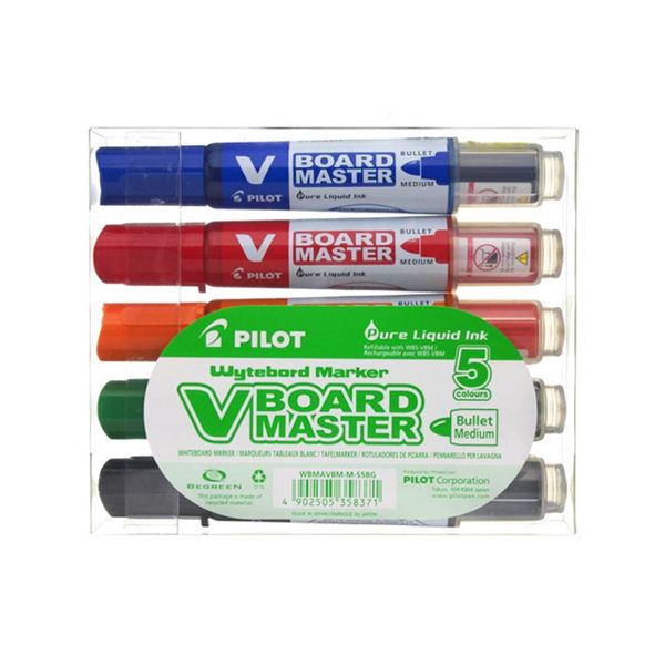 Sada popisovačov na tabule PILOT V-Board master 5S 