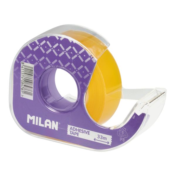 Lepiaca páska transparentmá MILAN 19 mm x 33 m s dispenzorom