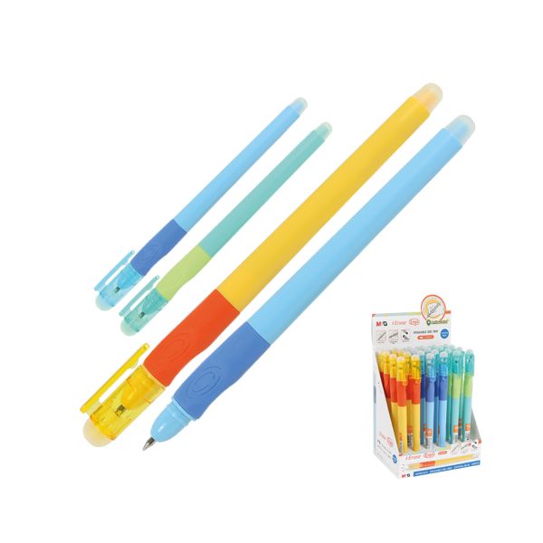 Pero gélové /gumovacie M&G iErase Ergo 0,5 mm - modrá náplň