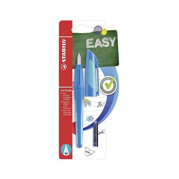 Pero bombičkové STABILO EASYbuddy - dark/light blue M, blister