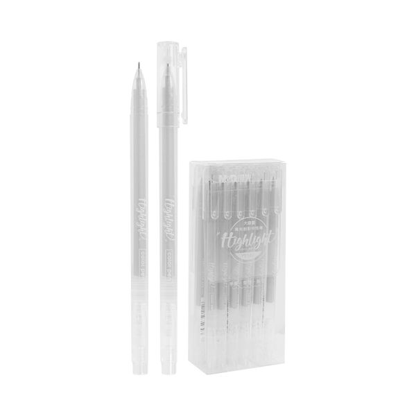 Pero gélové M&G Highlight 0,6 mm/strieborné