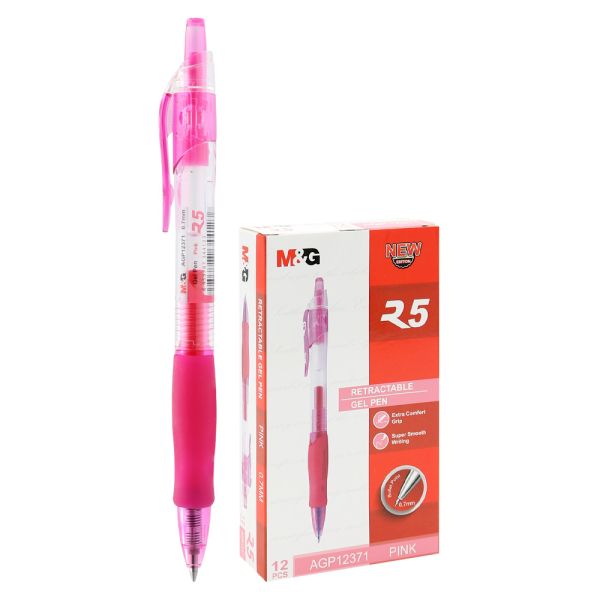 Pero gelové M&G R5 hrot 0,7 mm - ružová náplň