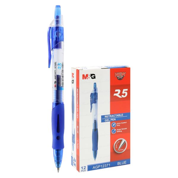 Pero gelové M&G R5 hrot 0,7 mm - modrá náplň