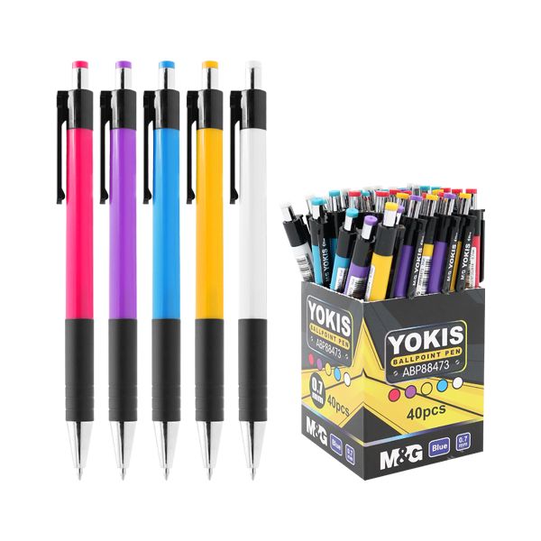 Pero guľôčkové M&G Yokis 0,7 mm - modré