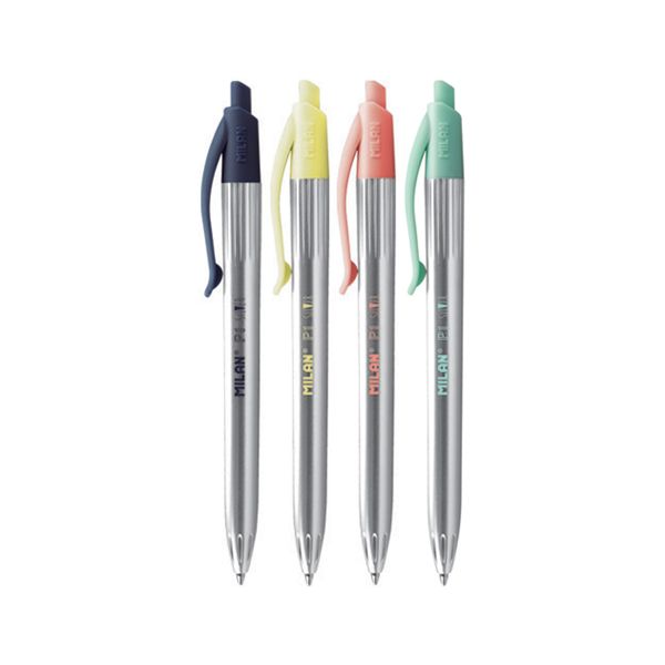 Pero guľôčkové MILAN P1 Silver 1,0 mm - modré