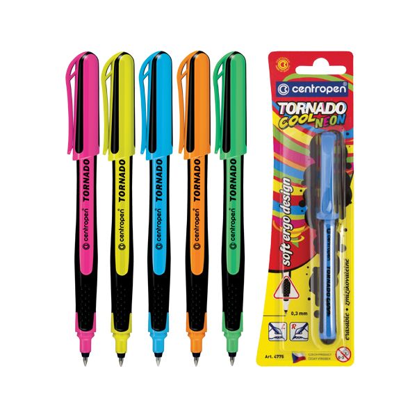 Pero guľôčkové CENTROPEN 4775 Tornado Cool, blister