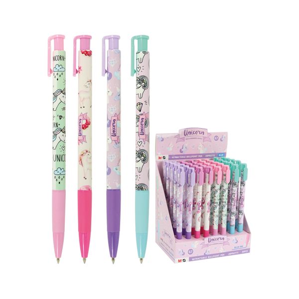 Pero guľôčkové M&G Unicorn 0,7 mm, modré