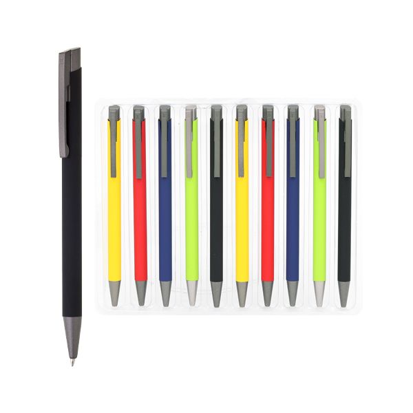 Guľôčkové pero kovové ARMI SOFT (mix 8 farieb)