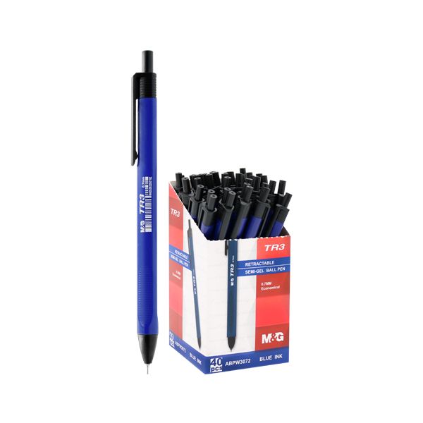 Pero guľôčkové M&G TR3 Semi-Gel 0,7 mm - modré