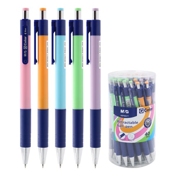 Pero guľôčkové M&G Yokis pastel 0,7 mm - modrá náplň