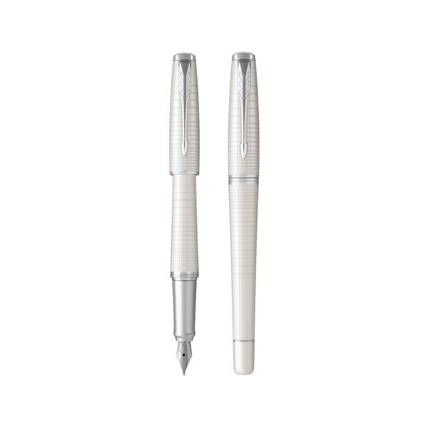 Pero plniace PARKER URolleran Premium Pearl Metal CT -F-