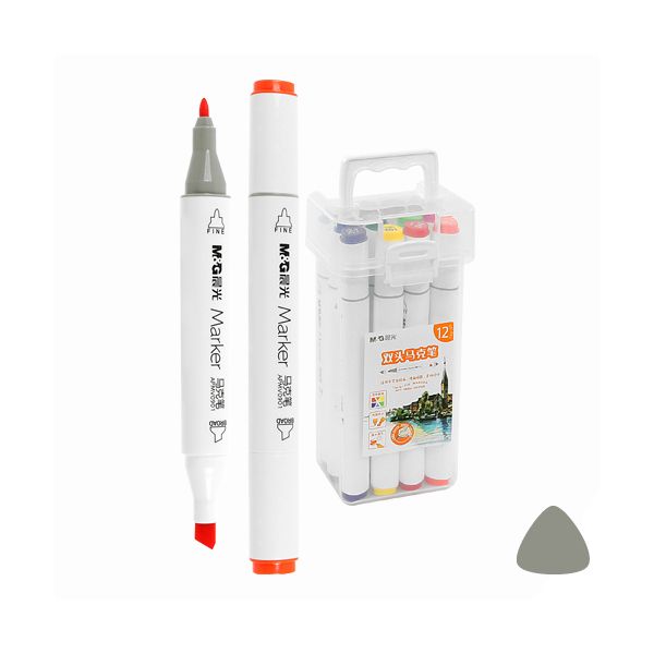 Fixy M&G Student Artist obojstranné, sada 12 ks