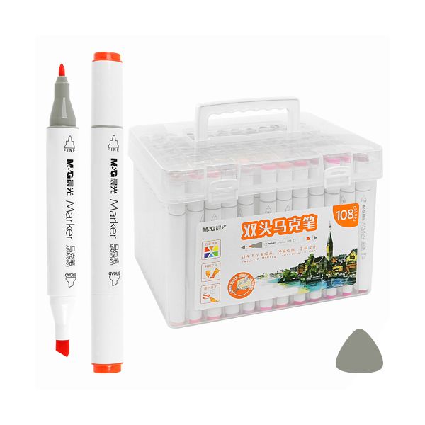 Fixy M&G Student Artist obojstranné, sada 108 ks