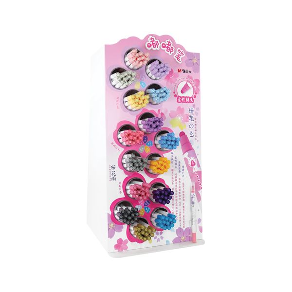 Prezentačný stojan M&G Obojstranný popisovač v pere Sakura - 216 ks