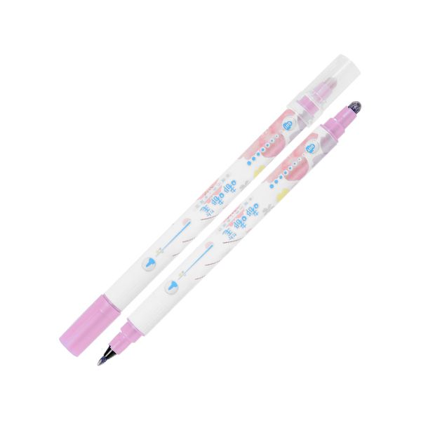 Obojstranný popisovač M&G v pere Sakura - Pastel, svetlo-fialový