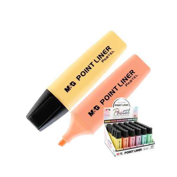 Zvýrazňovač M&G Point Liner Pastel, mix farieb