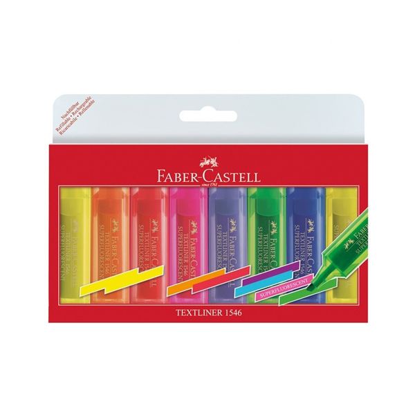 Zvýrazňovač Faber-Castell Textliner1546 / sada 8ks