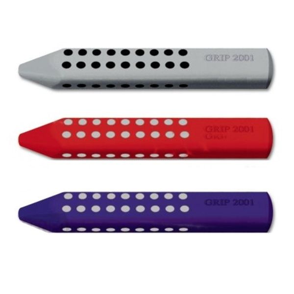 Trojuholníková guma Faber-Castell Grip 2001, mix farieb