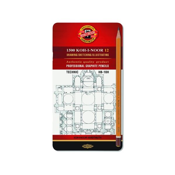 Ceruzka grafitová KOH-I-NOOR sada 12 ks/3 druhy