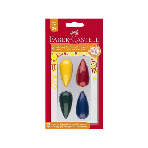 Pastelky Faber-Castell plastové do dlane slza