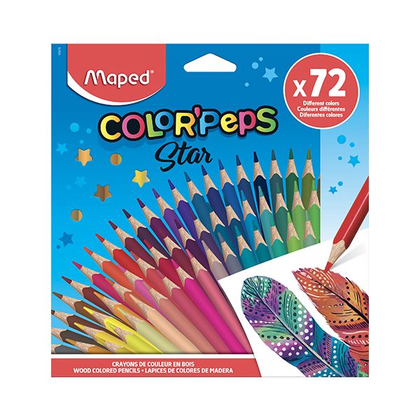 Farebné ceruzky trojboké MAPED Color'Peps 72 farieb