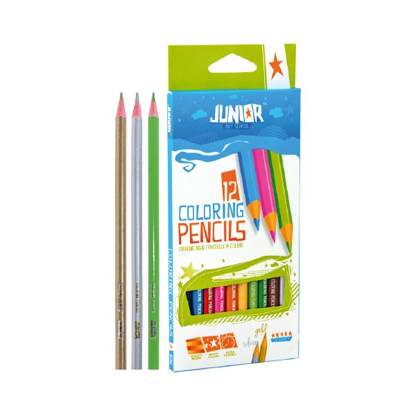 Pastelky JUNIOR Ultra trojhranné 12 ks