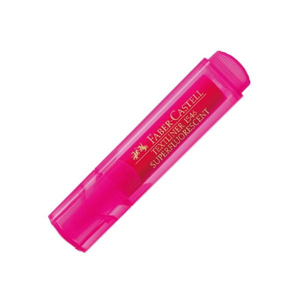Zvýrazňovač Faber-Castell Superfluo Cool Pink, ružový