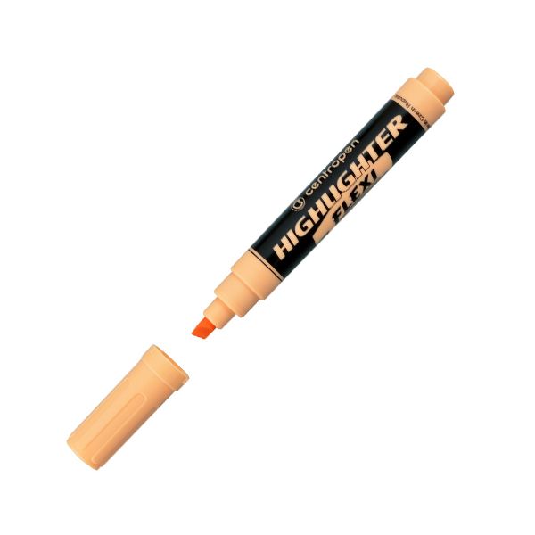 Zvýrazňovač CENTROPEN 8542 FLEXI PASTEL - oranžový