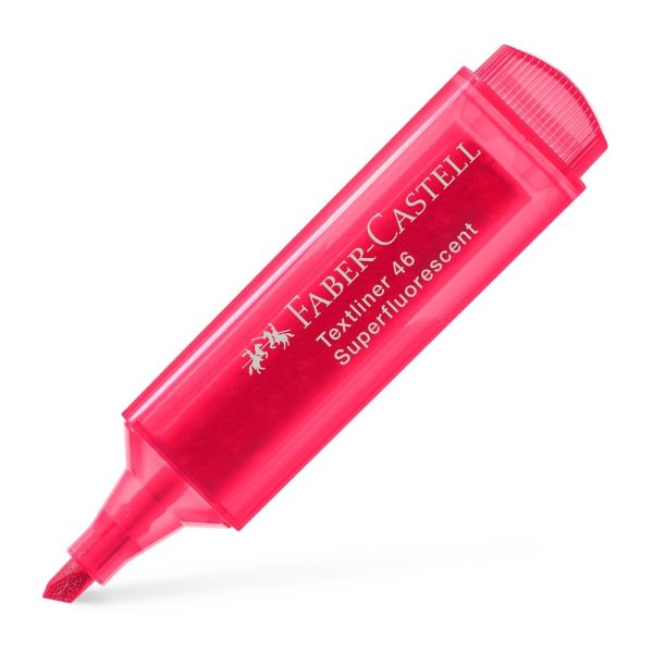 Zvýrazňovač Faber-Castell 1546 Superfluo - červený
