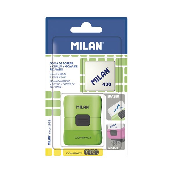 Guma + kefka MILAN 430 FLUO s ochranným púzdrom - blister