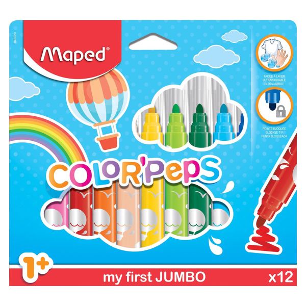 Fixy MAPED "COLOR`PEPS MAXI", 12 ks
