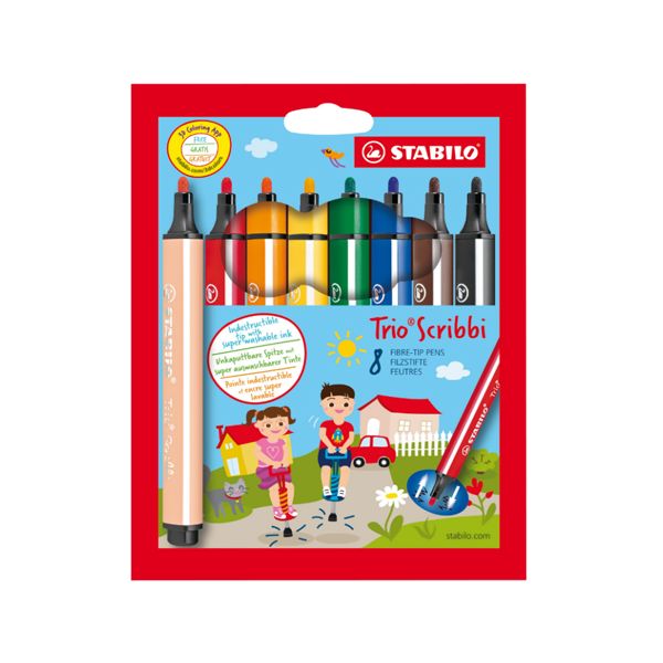 Fixy STABILO Trio Scribbi 8 ks