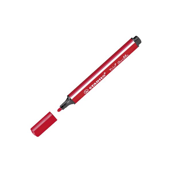 Fixa trojhranná STABILO Trio Scribbi červená