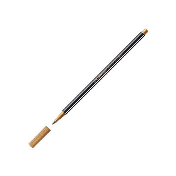 Popisovač, 1,4 mm, STABILO "Pen 68 metallic", bronzová