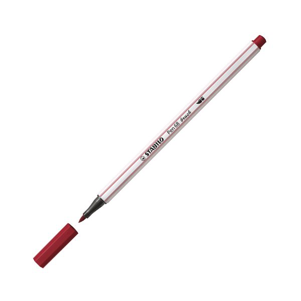 Fix so štetcovým hrotom pre rôzne šírky čiar STABILO Pen 68 Brush, purpurový