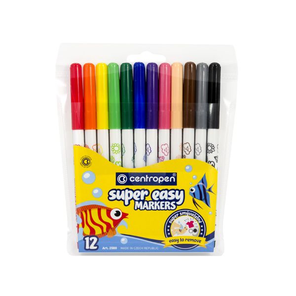 Fixy CENTROPEN 2580 Super Easy, sada 12 ks