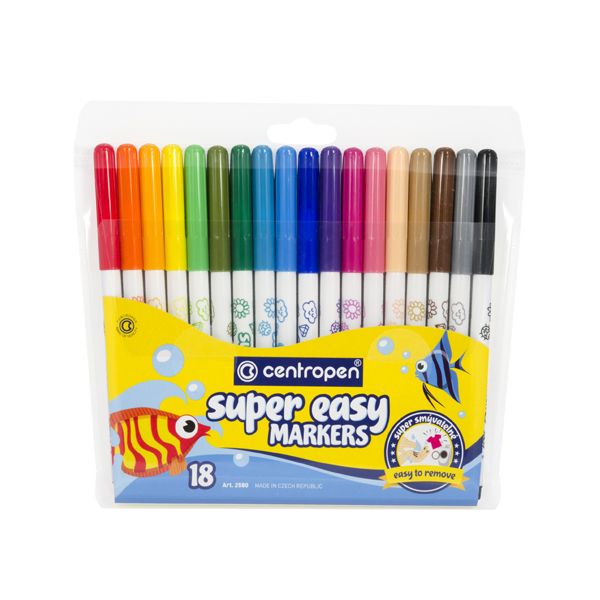 Fixy CENTROPEN 2580 Super Easy, sada 18 ks