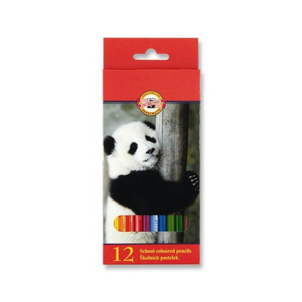 Pastelky KOH-I-NOOR šesťhranné, sada 12 ks