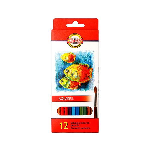 Pastelky KOH-I-NOOR akvarelové, sada 12 ks